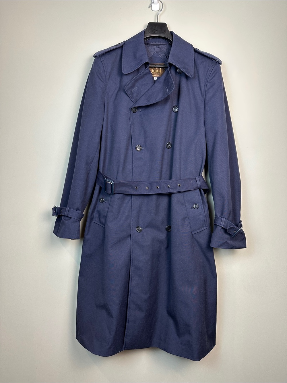17. Vintage Navy Trench coat Romania